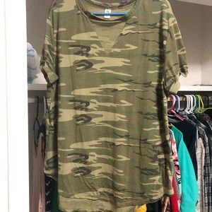 Plus Size Camo Tee